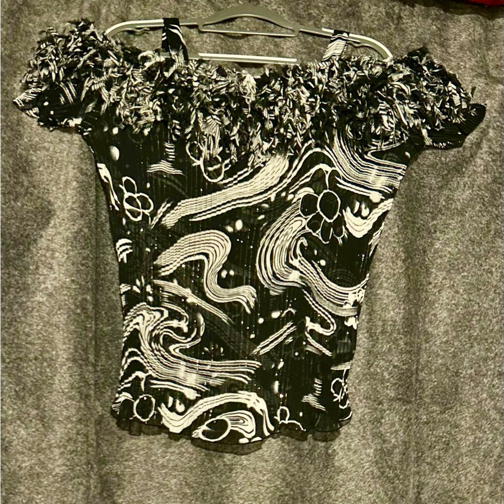 Casual fringe ladies top
